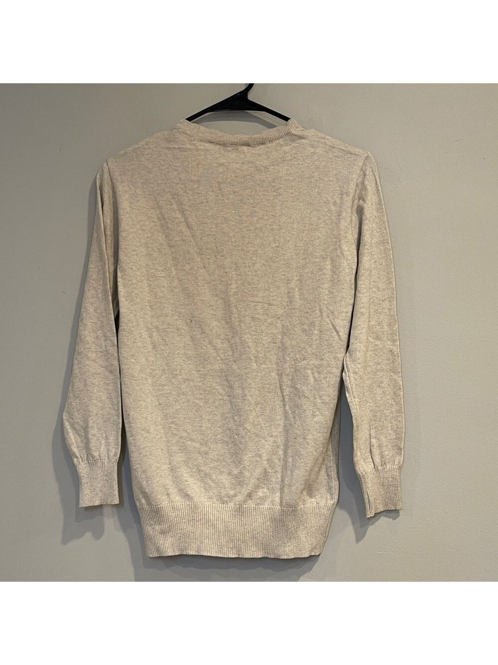 NWOT POL Cream Cardigan with Black Design Size Small - Picture 4 of 4